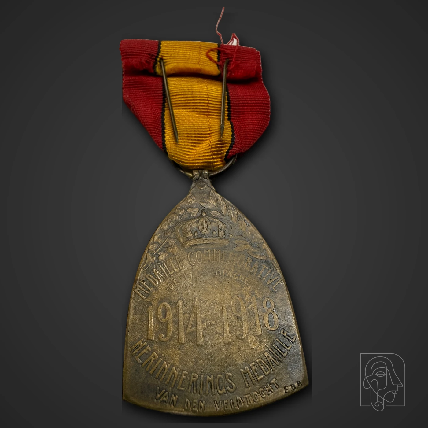 Belgian Commemorative War Medal 1914–1918 (E. J. De Bremaecker) — JCA.2026.091