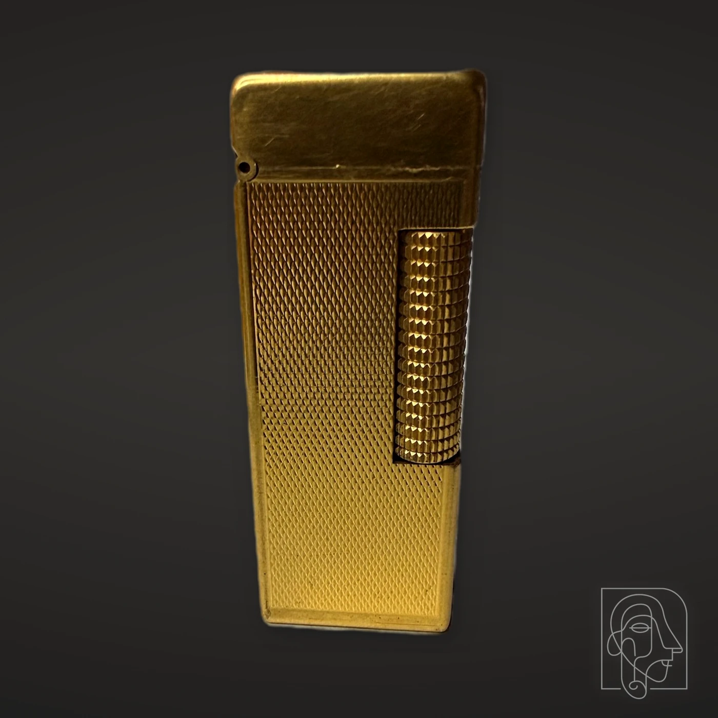 Dunhill Rollagas Pocket Lighter, Gold-Tone Vertical Fluting — JCA.2026.057