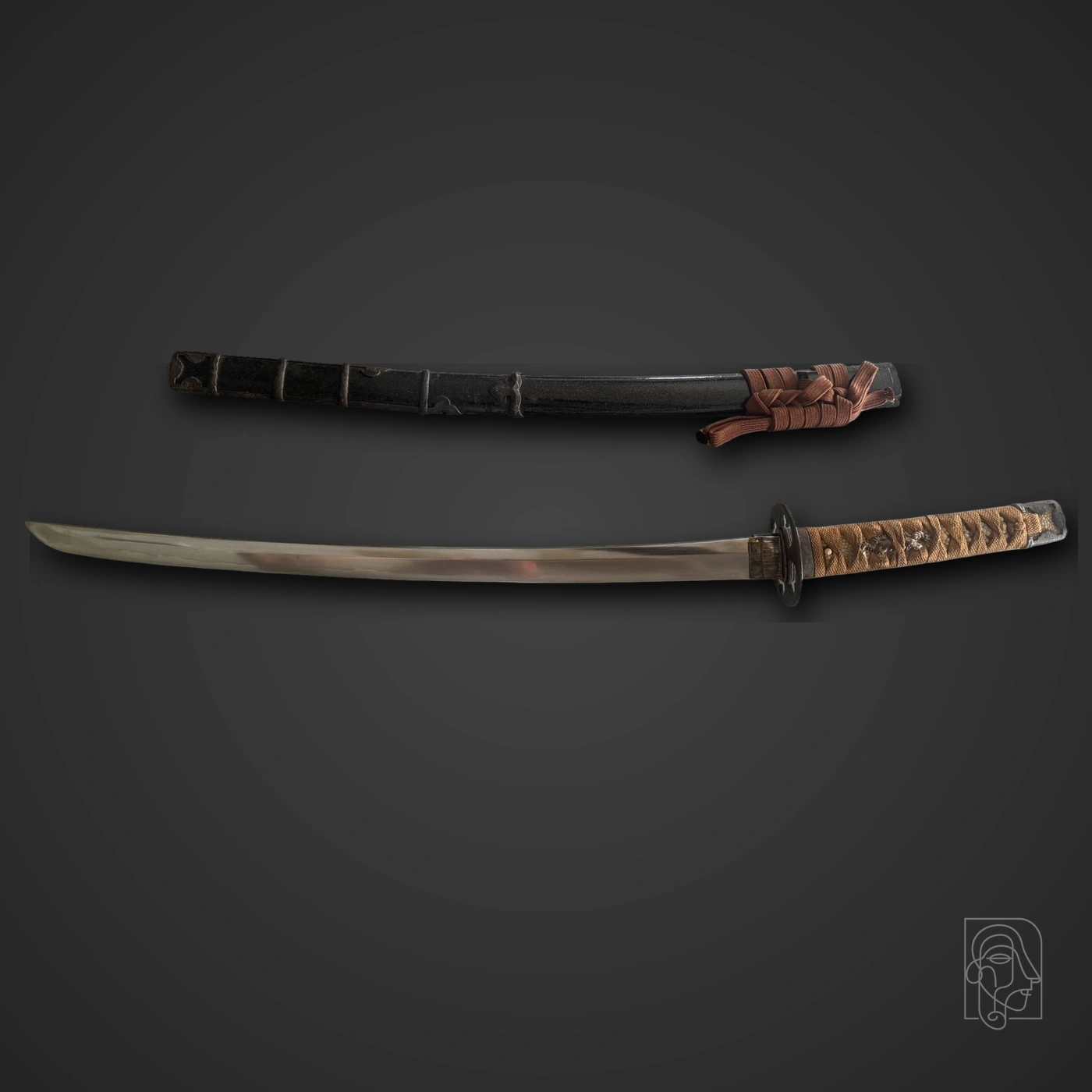 Japanese wakizashi in koshirae, inscribed Kanetomo — JCA.2026.133