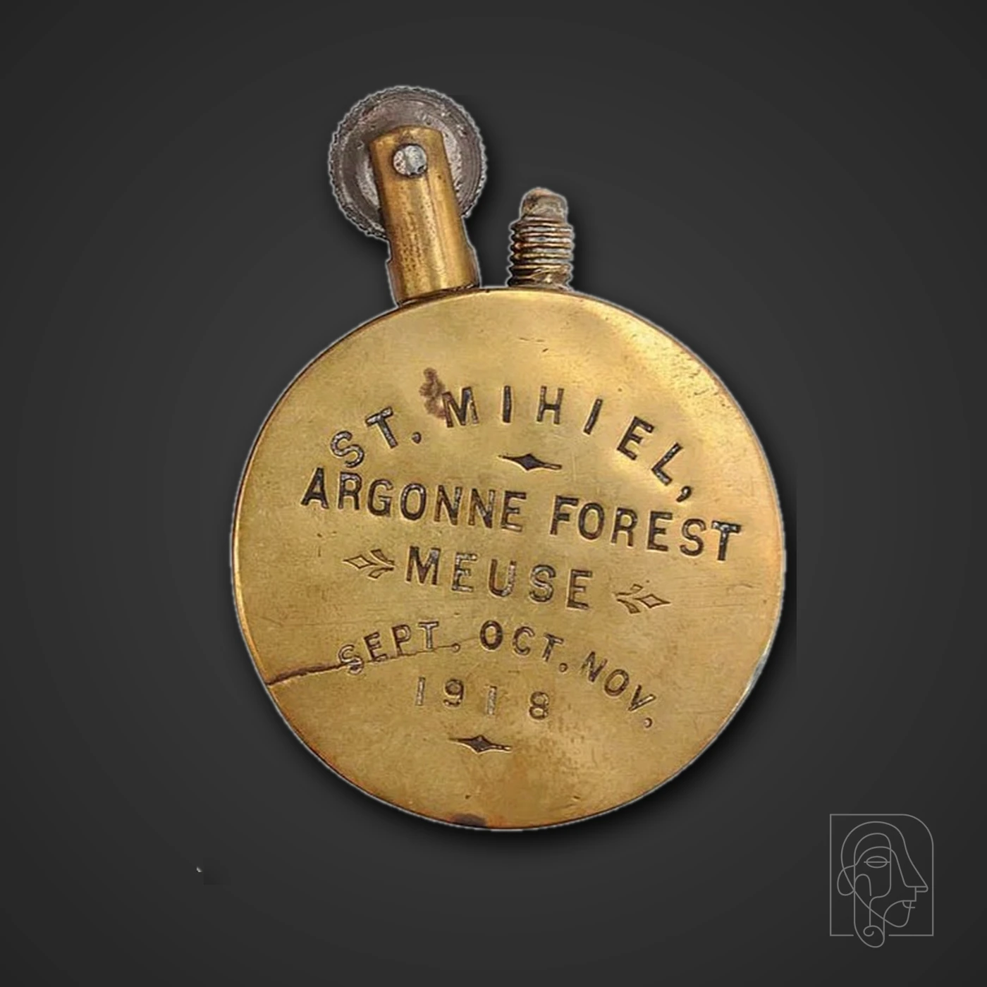 U.S.C.E.-Marked Meuse-Argonne Commemorative Lighter — JCA.2025.014