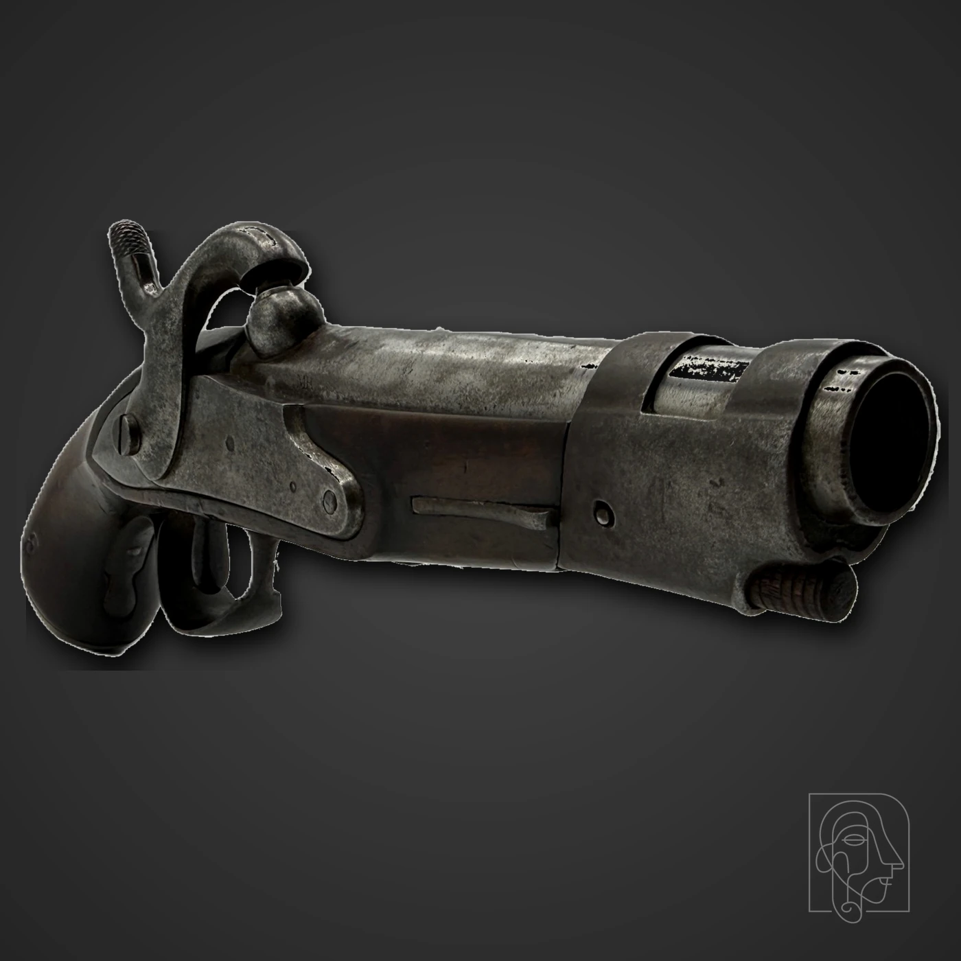 French An IX-Type Gendarmerie Pistol, Percussion Conversion — JCA.2026.102
