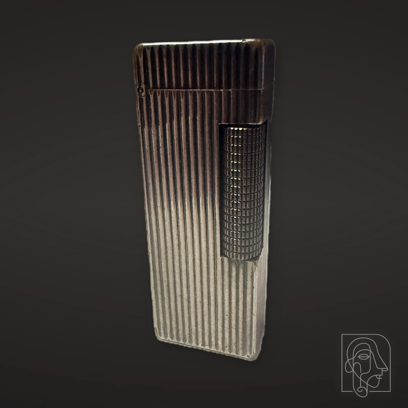 Dunhill Rollagas Pocket Lighter, Silver-Tone Vertical Fluting — JCA.2026.067