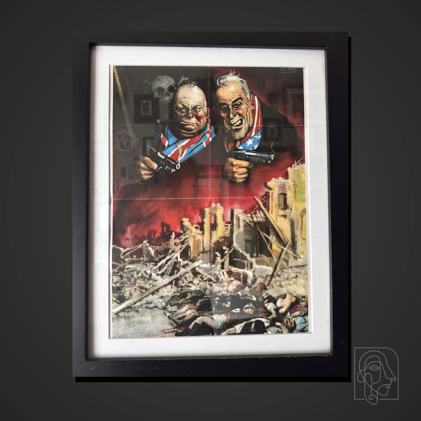 Italian Propaganda Poster: Su loro ricade la colpa! — JCA.2026.117