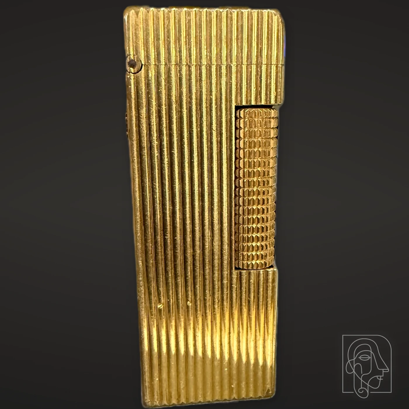 Dunhill Rollagas Pocket Lighter, Gold-Tone Vertical Fluting — JCA.2026.063