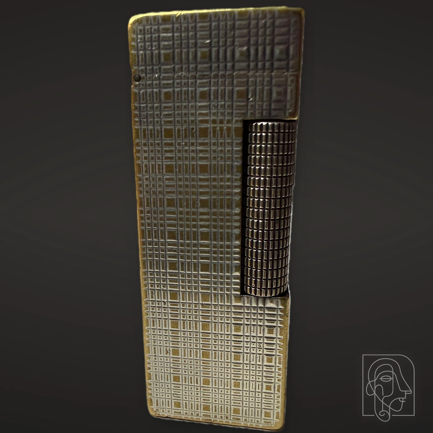 Dunhill Rollagas Pocket Lighter, Plaid-Like Pattern — JCA.2026.066