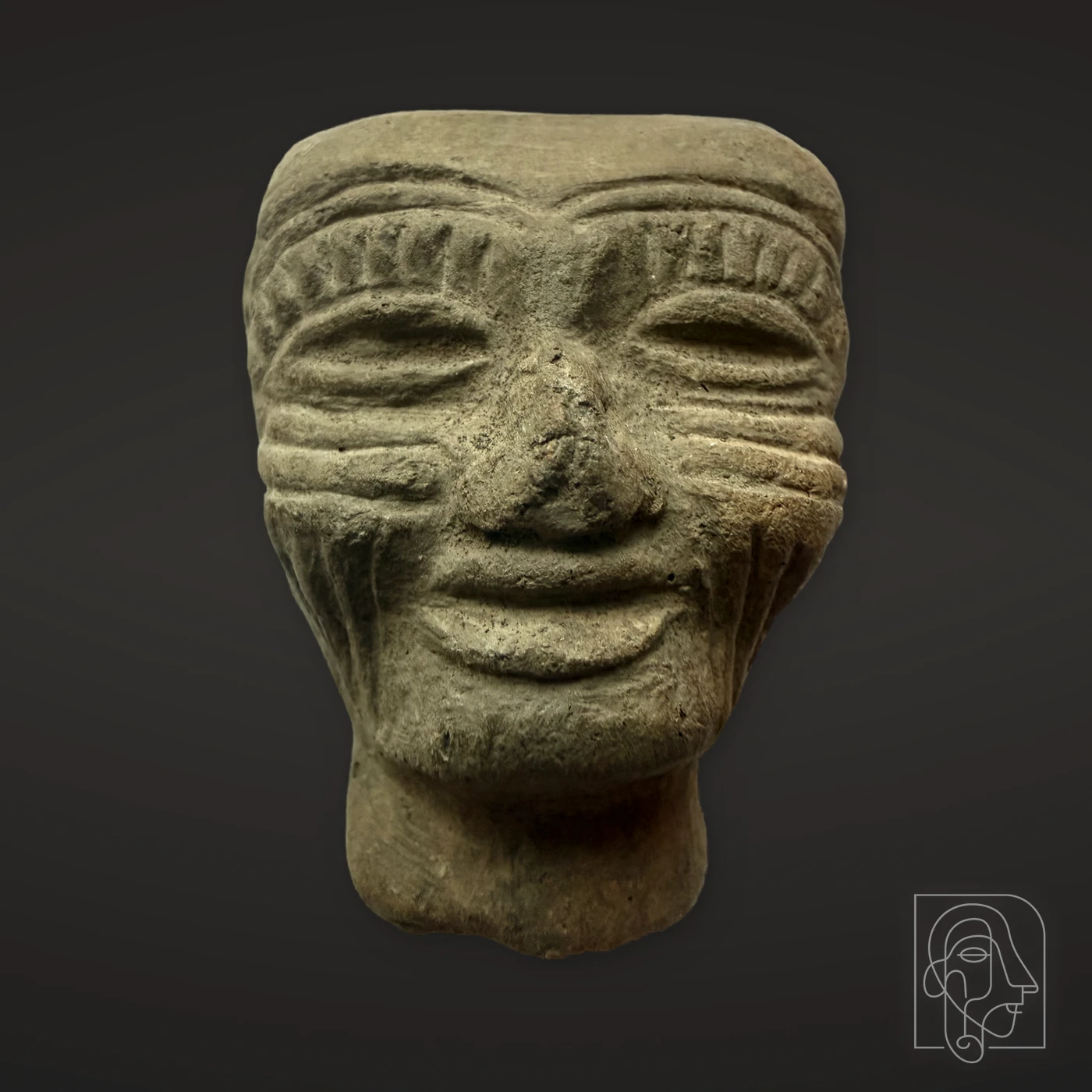 Ceramic Anthropomorphic Head Fragment — JCA.2025.001