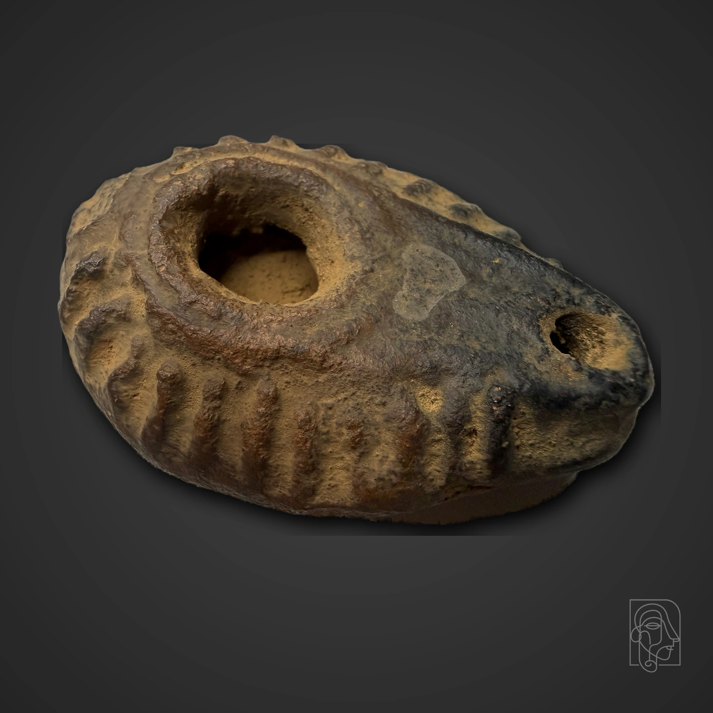 Early Byzantine Terracotta Slipper Oil Lamp, Vessberg Type 19 — JCA.2026.074
