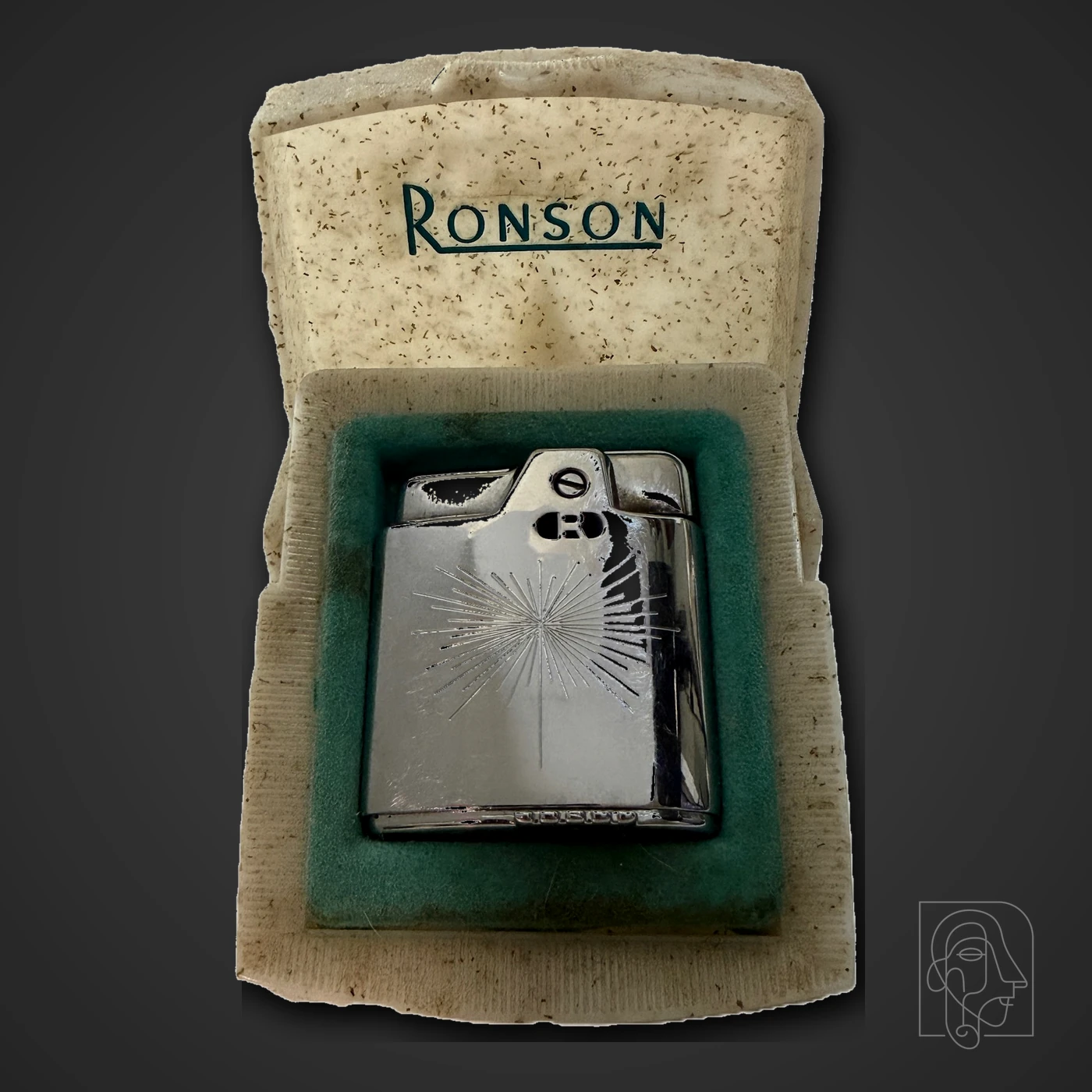 Ronson Petite Pocket Lighter with Associated Case — JCA.2026.090